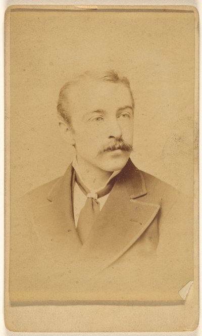 [Oidentifierad man med mustasch] av Frederick Gutekunst