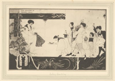 [Aubrey Beardsley: Madame Sagalles födelsedag] av Frederick H. Evans