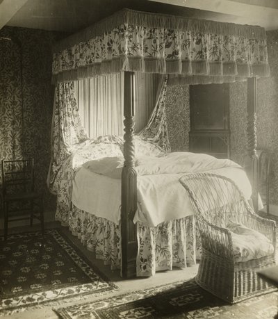 Kelmscott Manor: Sängen Wm. Morris föddes i av Frederick H. Evans