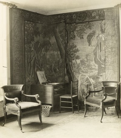 Kelmscott Manor: I rummet med gobelängvävnader av Frederick H. Evans