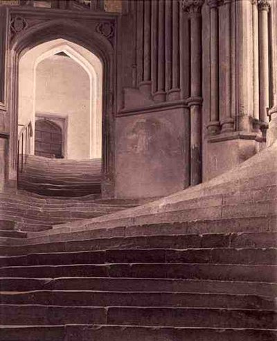The Steps of Wells Cathedral av Frederick Henry Evans
