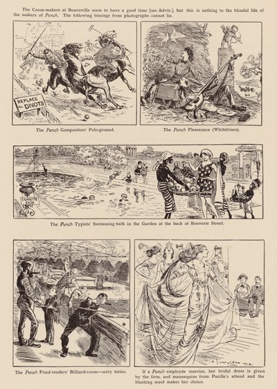 Teckningar från "Punch" (litografi) av Frederick Henry Townsend