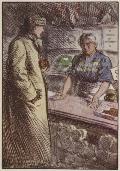 Illustration för They av Rudyard Kipling (färg litho) av Frederick Henry Townsend