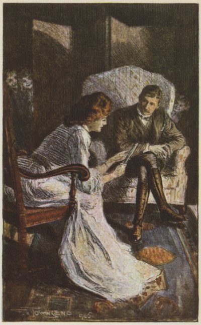 Illustration för They av Rudyard Kipling (färg litho) av Frederick Henry Townsend