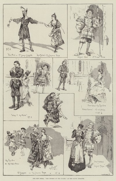 The New Opera, The Yeomen of the Guard, på Savoy Theatre av Frederick Henry Townsend