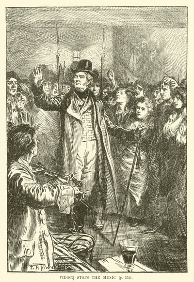 Vidocq stoppar musiken (gravyr) av Frederick Henry Townsend
