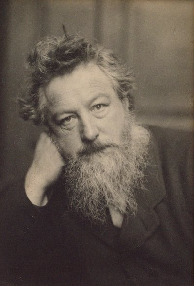 Porträtt av William Morris 1834-1896. av Frederick Hollyer