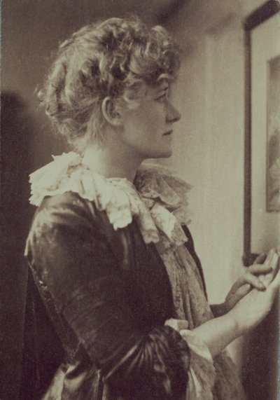 Porträttfotografi av Ellen Terry (1847-1928) av Frederick Hollyer (1837-1933) (sepiafoto) av Frederick Hollyer