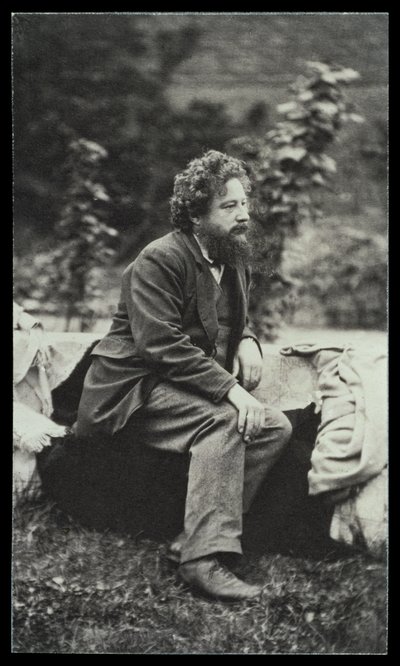 Porträttfotografi av William Morris (1834-96) av Frederick Hollyer (1837-1933) (sepiafoto) av Frederick Hollyer