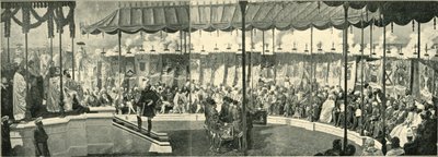 Den kejserliga församlingen i Delhi, 1877, 1901. av Frederick Hollyer