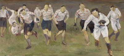 The Break-Away, ca 1929 (olja på duk) av Frederick James Porter