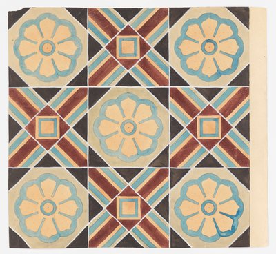 Design av kakelplattor av Frederick Krieg