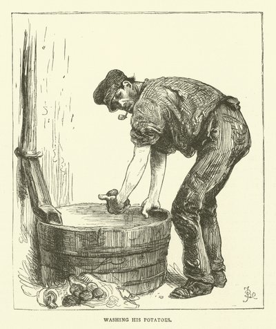 Tvätta hans potatis av Frederick L. Bernard