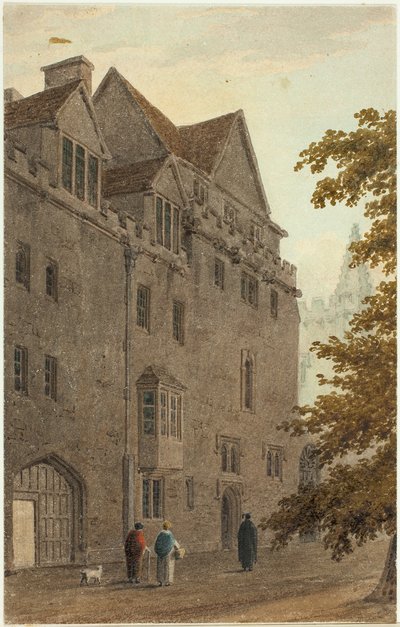 Gamla Magdalensalen från Grusvandringen nedbrände A.D. av Frederick Mackenzie
