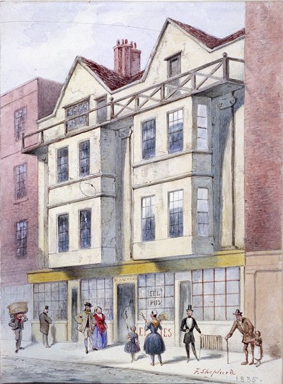 Fleet Street, London, 1835 av Frederick Napoleon Shepherd