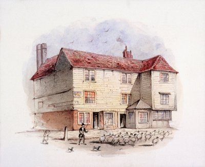 Islington Green, London, c1840 av Frederick Napoleon Shepherd