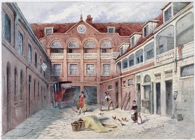 The Blue Boar Inn, Holborn, London, c1840 av Frederick Napoleon Shepherd