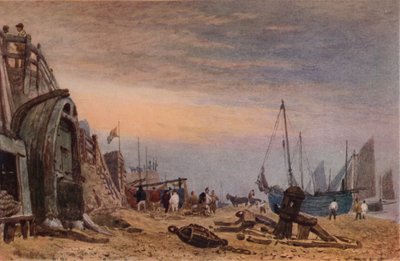Brighton Beach, Haze clearing off, c1820 av Frederick Nash