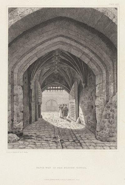 Porten till Bloody Tower av Frederick Nash