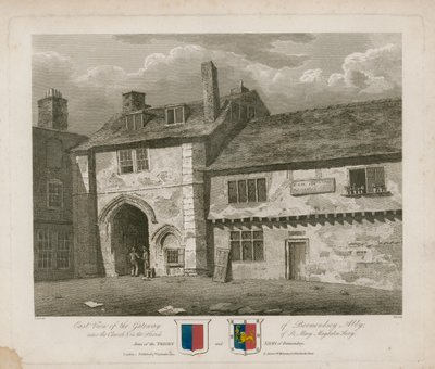 Porten till Bermondsey Abbey av Frederick Nash