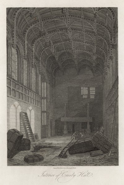 Interiör i Crosby Hall av Frederick Nash