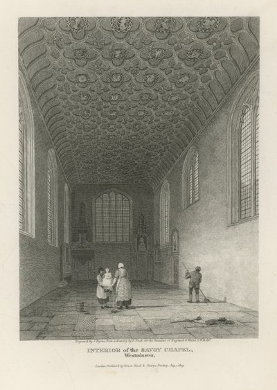 Interiören i Savoy Chapel av Frederick Nash