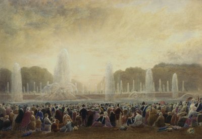 Fontänerna i Versailles (wc) av Frederick Nash
