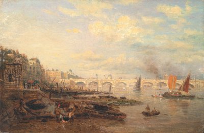 Themsen och Waterloo Bridge från Somerset House av Frederick Nash