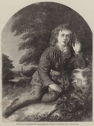 Whittington vilar på Highgate-Hill av Frederick Newenham