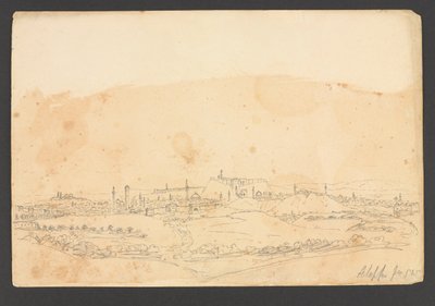 Aleppo från SW, Syrien av Frederick Peter Layard