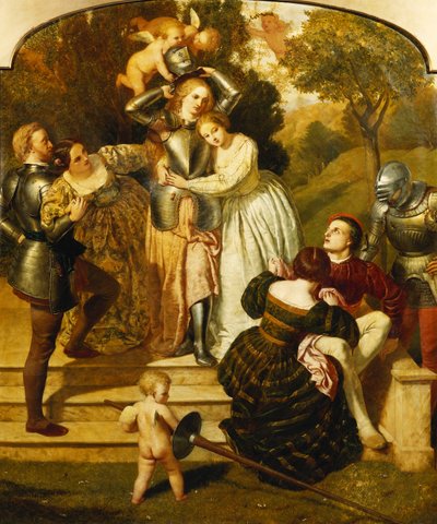 Britomart Unarming, c.1855 av Frederick Richard Pickersgill