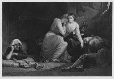 Florimel and the Witch, från bilden i Vernon Gallery (gravyr) av Frederick Richard Pickersgill