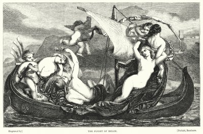 The Flight of Helen (gravyr) av Frederick Richard Pickersgill