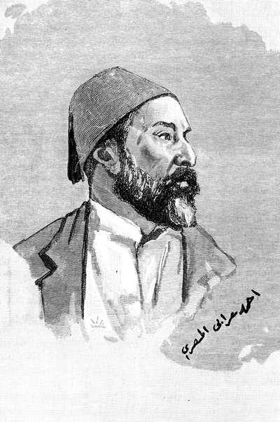 Ahmed Orabi Pasha, egyptisk general och rebell, 1900. av Frederick Villiers