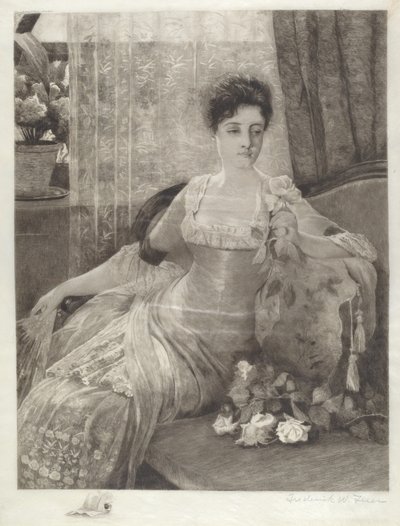 Untitled (Girl on a Couch) av Frederick W. Freer