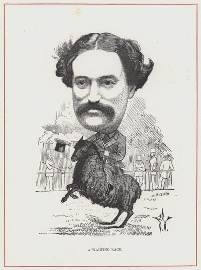 Edmund Yates av Frederick Waddy