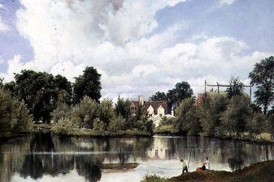 Flodlandskap, Suffolk av Frederick Waters Watts