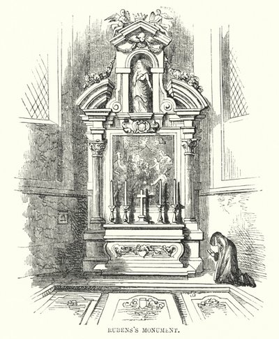 Rubens monument (gravyr) av Frederick William Fairholt