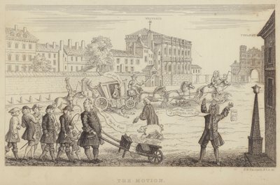 The Motion: satire over parlamentets forsøg på at afsætte Sir Robert Walpole som premierminister i 1741 (gravering) av Frederick William Fairholt