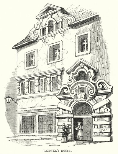 Vandykes hus (gravyr) av Frederick William Fairholt