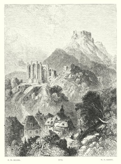 Lord Byrons barn Harold, Canto III, Strof 46 (gravyr) av Frederick William Hulme