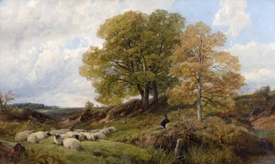 Skogsscen av Frederick William Hulme