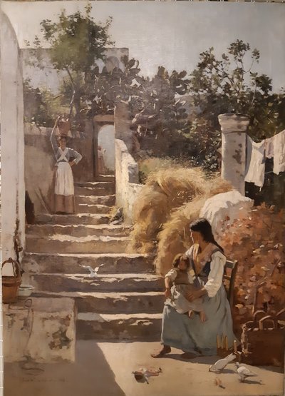 En scen på Capri av Frederick William Jackson