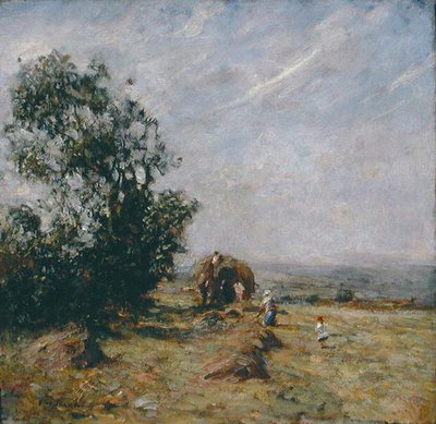 Skördeplats (olja ombord) av Frederick William Jackson