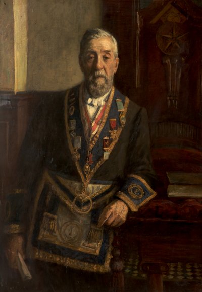 Porträtt av Henry Lees Hollingworth (olja på duk) av Frederick William Jackson