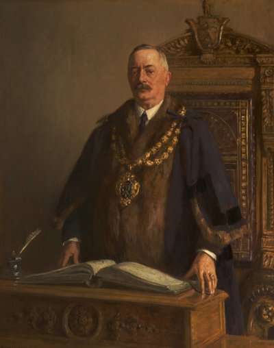 Porträtt av Thomas Bolton, ca 1908-09 (olja på duk) av Frederick William Jackson