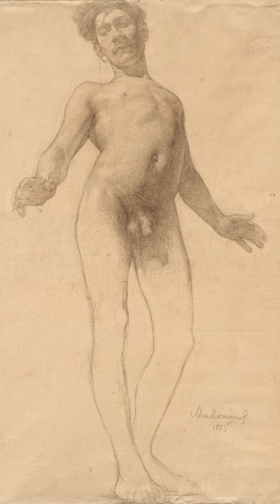 Stående naken man, 1885. av Frederick William MacMonnies