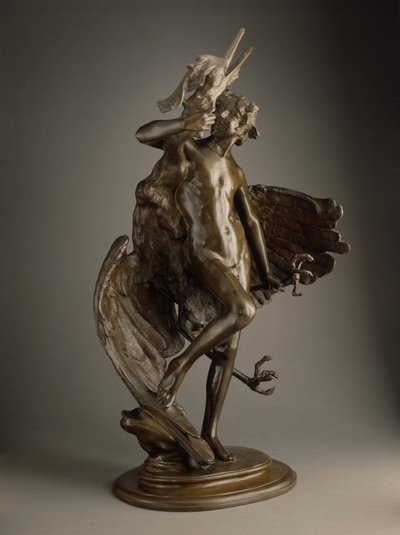 Ung faun och häger av Frederick William MacMonnies