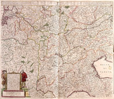 Östra Frankrike, Belgien, Schweiz, Västtyskland, Norra Italien av Frederick de Wit