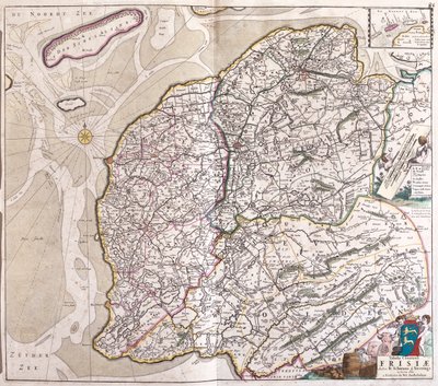 Friesland, Groningen, Nederländerna av Frederick de Wit